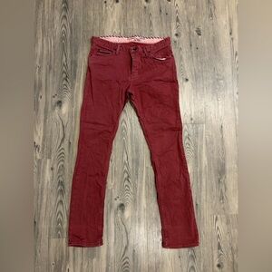 Vintage Vans Lot V76 Maroon Skinny Jeans